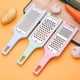 thumbnail image 3 of Grater Stainless Steel Grater With Handle Razor-sharp Stainless Steel Blade Kitchen Tools & Gadgets For Shredded Cheese Ginger Lemon Carrot Vegetables, 3 of 5