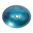 thumbnail image 4 of Eden Bath EB-GS84 18.75 x 15.375 x 5 in. Oval Foil Glass Vessel Sink, Turquoise Blue, 4 of 19