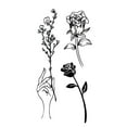 thumbnail image 4 of 11 Style Waterproof Fresh Tattoo Stickers Flash Nail Paper Breathable Anti-sweat Body Tattoo E2V9, 4 of 6