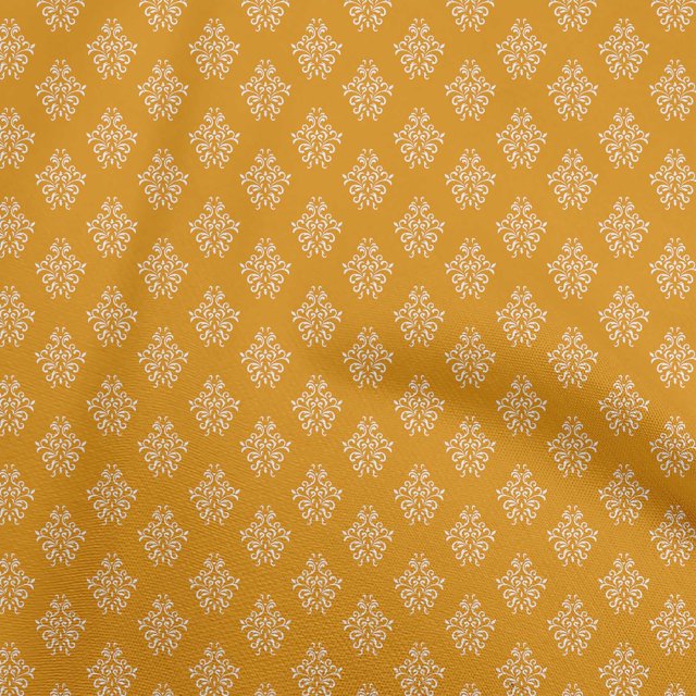 oneOone Rayon White Fabric Block Craft Projects Decor Fabric Printed By The Yard 56 Inch Wide-JL