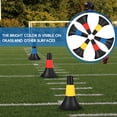 thumbnail image 3 of 6Pcs Multi-function Soccer Cones Portable Disc Cones Professional Agility Cones, 3 of 9