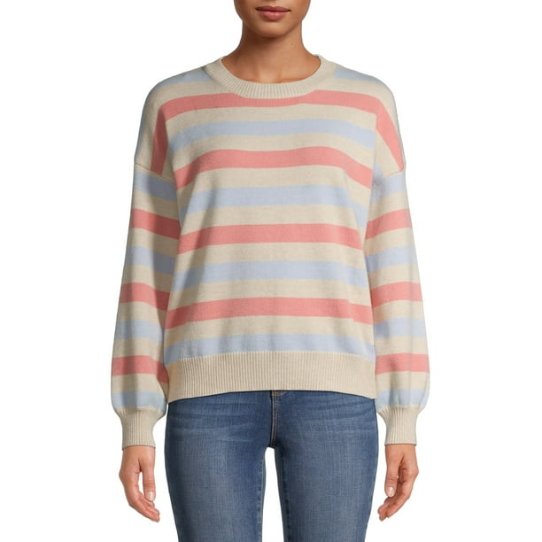 Dreamers by Debut - Dreamers by Debut Women's Striped Puff Sleeve ...