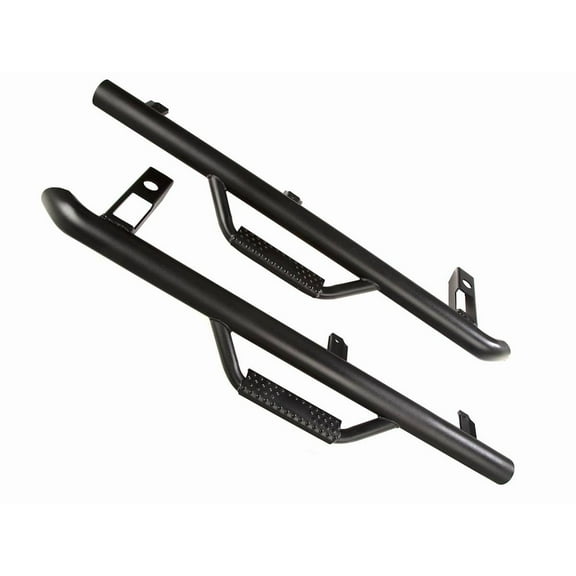 Rugged Ridge by RealTruck Spartan Nerf Bars for Wrangler TJ | 3", Textured Black | 11596.11 | Compatible with 1997-2006 Jeep Wrangler TJ