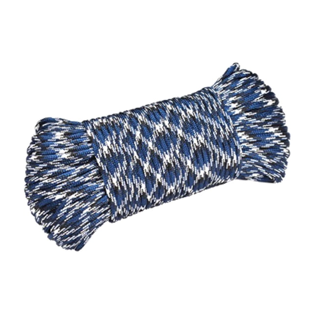 Cuerda de paracaídas hebras de 650lb, (31 metros), cuerda multiusos de 4mm para viaje de Camping, cuerda de fijación de tienda, equipo Camuflaje marino