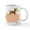 White, variant on CafePress - Baby Monkey Riding Backwards On A Pig Mug - 11 oz Ceramic Mug - Novelty Coffee Tea Cup
