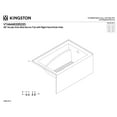 thumbnail image 4 of Aqua Eden VTAM4832R22D 48-Inch Acrylic Rectangular 3-Wall Alcove Tub, Right Hand Drain and Anti-Skid Surface in Glossy White, 4 of 9