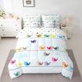 thumbnail image 2 of Castle Fairy Colorful Birds Bedding Comforter Set,Cartoon Animal King Bedding Sets, 2 of 8