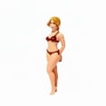 thumbnail image 1 of Figura Femenina En Miniatura Impresa En 3D, 3x1:64, Con Traje De Baño, Pintada A Mano, Para Coleccionistas Y Aficionados. Bikini Con Las Manos En La Espalda., 1 of 8