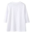 thumbnail image 4 of Little Kid Girls Fashion Solid Round Neck Casual Comfortable Top T Shirt Light up High Tops Girls Button up Pajamas Tops 2t Shirts Toddler 4t Baby Girl Inner Top T Shirt Size 6 7-8 Years White, 4 of 4