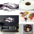 thumbnail image 5 of Fule 5 Panel Purple Picture Artwork Oil Painting on Canvas Stretched and Framed Giclee Print Home Decoration Living Room Bedroom Wall Art Hanging, 5 of 9