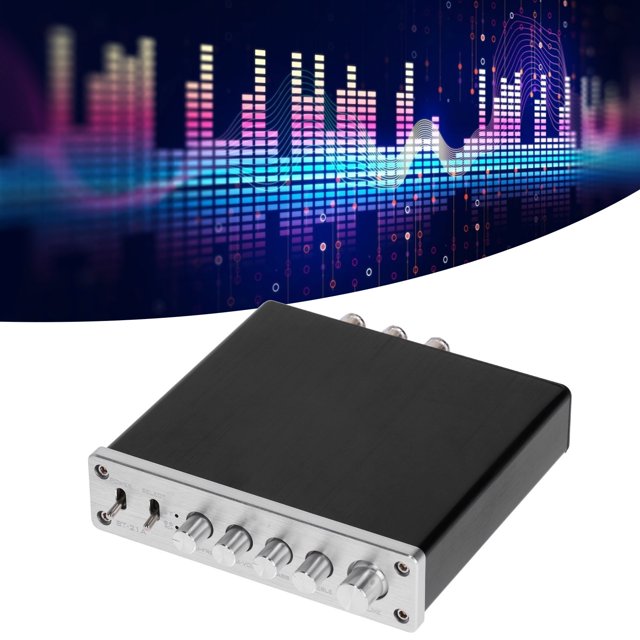 Herwey Household Ac Modular Contactor Electrical Equipment 100W DC12V-24V Digital Hi-Fi Stereo Audio High Power Amp For