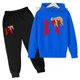 thumbnail image 3 of Sudadera con capucha y pantalones para niños de 3 a 13 años, moda de ocio para primavera y otoño, 2 piezas, 3 of 5