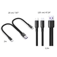 thumbnail image 3 of Type-C Splitter Charging Cable 2 in1 USB Charge Cable Type-C Micro-USB Connector Multi-Charging Cable Braided Cord, 3 of 5