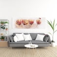 thumbnail image 2 of Quatre Petites Fleurs - Toile 20"x60 Pouces - Impression à la Demande, 2 of 5
