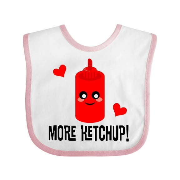 Inktastic Ketchup Lover Funny Boys or Girls Baby Bib