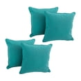 thumbnail image 2 of 18-inch Double-corded Solid Twill Square Throw Pillows with Inserts (Set of 4) 9810-CD-S4-TW-AB, 2 of 2
