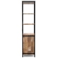 thumbnail image 3 of Simpli Home Kelsey 20W 5 Shelf Bookcase with Door (Set of 2) in Natural, 3 of 9
