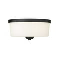 thumbnail image 4 of 3 Light Flush Mount In Tuscan Style 13.88 Inches Wide By 6.38 Inches High-Matte Black Finish Z-Lite 220F3-Mb, 4 of 4