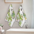 thumbnail image 4 of Easter Colorful Eggs Bunny Hand Towels 2 PCS, Rabbits Green Grass Kitchen Towel Ultra Soft and Highly Absorbent,Decorative Fingertip Face Towel for Bathroom Hotel, 28.3"x14.4", 4 of 5