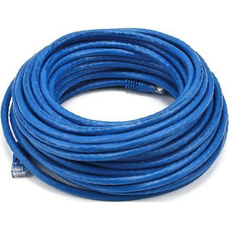 UPC: 0844660001430 | Monoprice Cat5e 24AWG UTP Ethernet Network Patch Cable  50ft Blue