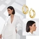 thumbnail image 4 of Laklulu wowshow Pendientes de aro gruesos Howllow chapados en oro de 14 quilates para mujer, 4 of 6