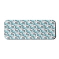 thumbnail image 1 of Geometric Computer Mouse Pad, Contemporary Continuous Pattern of Hexagons and Striped Design, Rectangle Non-Slip Rubber Mousepad Large, 31" x 12" Gaming Size, Charcoal Grey and Seafoam, by Ambesonne, 1 of 2