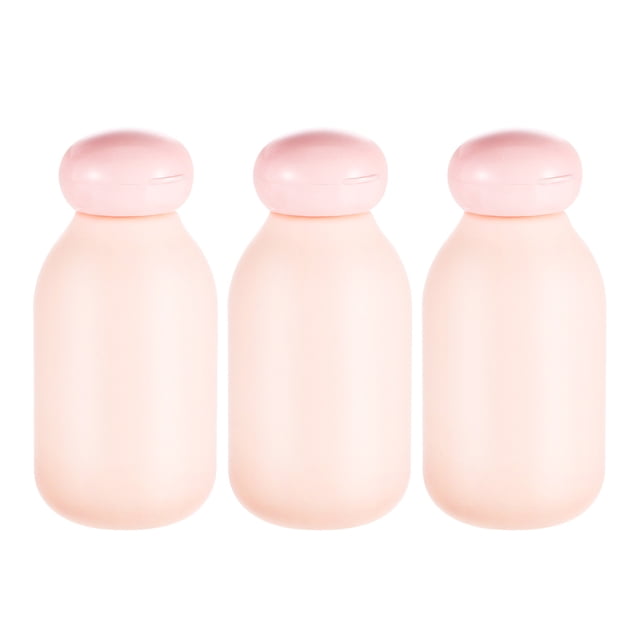 3 botellas de viaje para artículos de tocador, de plástico, a prueba de fugas, rellenables, para champú y acondicionador, artículos esenciales de viaje.