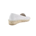 thumbnail image 2 of Bella Vita Women's Ballet Flats Channing Leather Espadrille White Size 12 W, 2 of 2