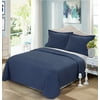 South Point Hospitality Premium Microfiber Coverlets, King, Navy