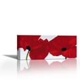 thumbnail image 1 of Red II - poppies - Contemporary Fine Art Giclee on Canvas Gallery Wrap - wall décor - Art painting - 27 x 12 Inch - Ready to Hang, 1 of 2