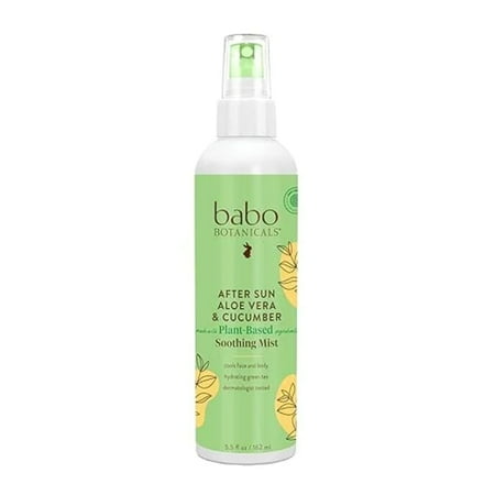 Babo Botanicals After Sun Aloe Vera And Cucumber Soothing Mist  5.5 Oz