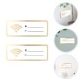 thumbnail image 1 of GETAJGHSD Rectangular Wifi Pattern Password Sign for Restaurant Use with QR Code 2Pcs, 1 of 8