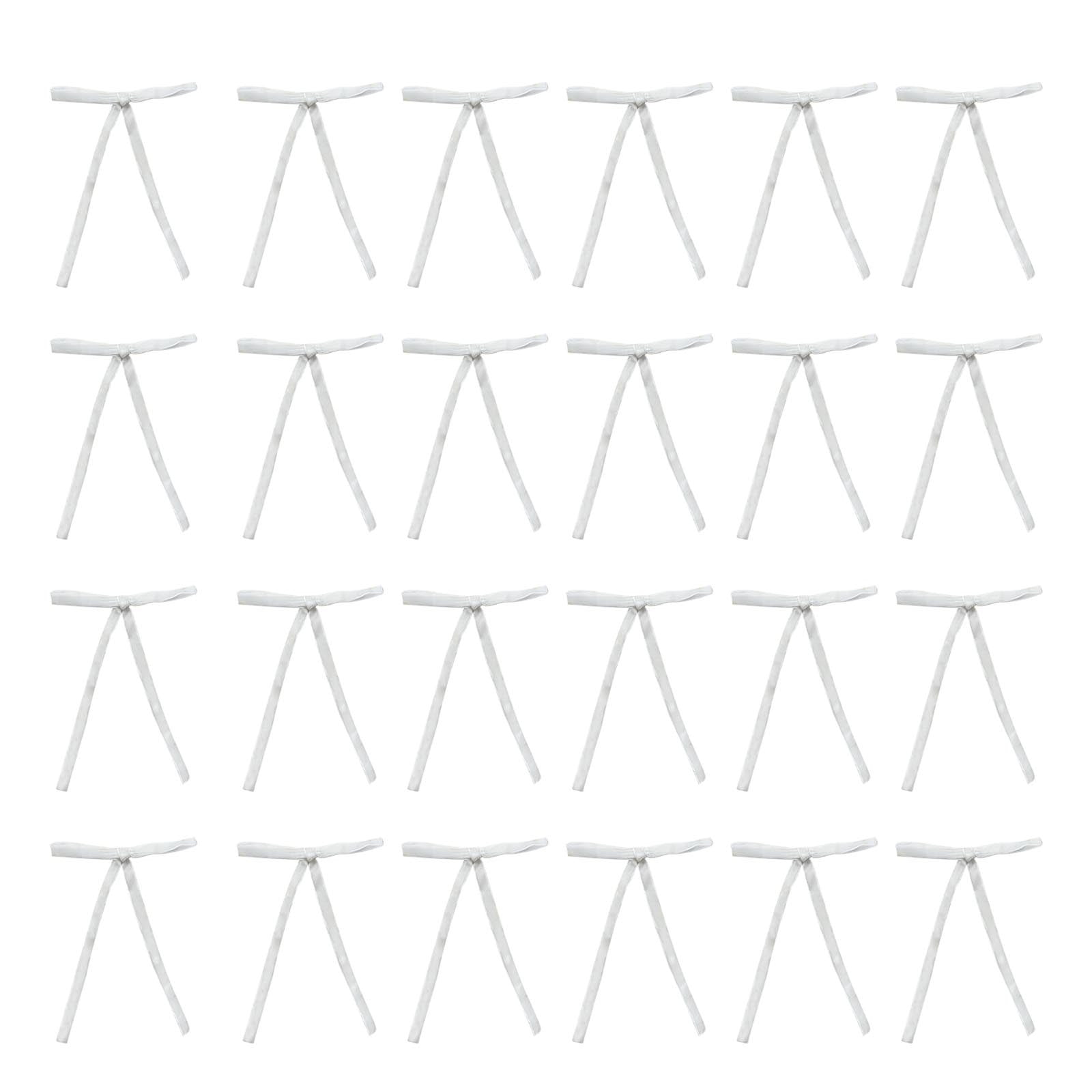 24Pcs Velvet Christmas Tree Bow Decoration