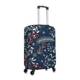 thumbnail image 3 of Naloa Merry Christmas Winter Leaves Snowflakes Elastic Suitcase Protector, Travel Suitcase Protector Cover Fits 18-32in Suitcase - X-Large, 3 of 9