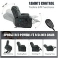 thumbnail image 6 of PAPROOS Recliner Chair, Electric Power Lift Recliner with Heat Therapy and Massage Function, Large Size Lift Chair with Remote and Side Pocket, Oversized Power Reclining Sofa, Gray Blue, 6 of 7