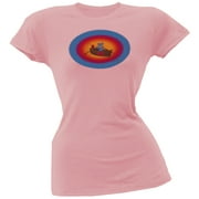 Grateful Dead Women's Juniors Terrapin & Bear Dinghy Pink Short Sleeve T Shirt