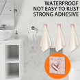 thumbnail image 4 of Gancho de pared adhesivo, 6 piezas, 3M, gancho de pared, toallero, gancho para baño, cocina, impermeable, 4 of 5