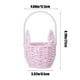 thumbnail image 3 of Fasiaou Eggs Easter Basket Stuffers Easter Decorations Easter Woven Bunny Basket Long Ears Bunny Storage Basket Tote Bag Easter Eggs Storage Basket Kids Gift Storage Tote Bag, 3 of 6