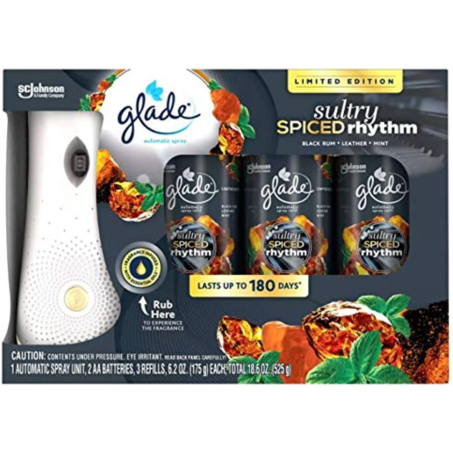 Glade Automatic Spray & 3 Refills Sultry Spiced Rhythm