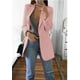 thumbnail image 3 of Mujer Solapa Slim Cardigan Traje Abrigo Moda Casual Traje Polo Cuello Slim Fit Blazer Manga Larga Chaqueta Abrigo, 3 of 5