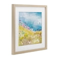 thumbnail image 2 of Beach Huts on Hillside Brown Framed Print Under Glass, 16 x 16, Made In USA, 2 of 8