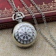 thumbnail image 6 of Feshionn IOBI Vintage White Pearl Flower Mini Pocket Watch Necklace, 30" Chain (Women's), 6 of 7