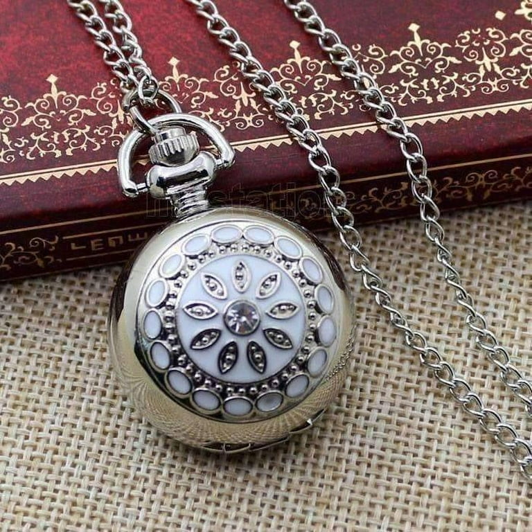 Pocket watch necklace vintage top
