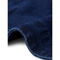 thumbnail image 5 of INSPIRE CHIC Women's Short Cap Sleeves Denim Jackets Button Down Cropped Jean Jacket Black Blue XS, 5 of 6