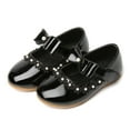 thumbnail image 2 of eczipvz Toddler Shoes Size 7 Glitter Princess Shoe Flower Mary Jane Low Heels Party Wedding Prom Footwear Black,10.5, 2 of 4