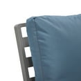 thumbnail image 6 of LeisureMod WGR-57-27NBU 34.25 x 56.69 x 33.66 in. Walbrooke Modern Outdoor Patio Loveseat with Grey Aluminum Frame & Removable Cushions, Navy Blue, 6 of 10