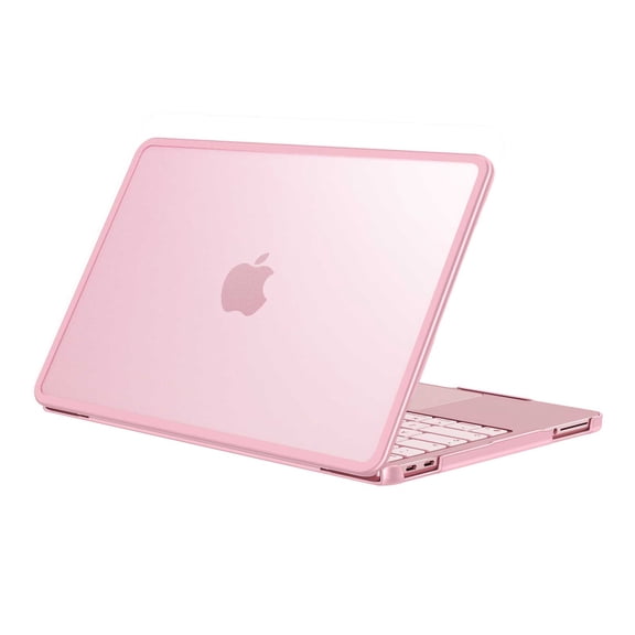 Fintie Case for MacBook Neo 13 inch (2026 Release, Model A3404) - Clear Matte Hard Shell with TPU Soft Bumper, Slim Shockproof Matte MacBook Neo Cover for Work Travel Study Daily Use (Blush)