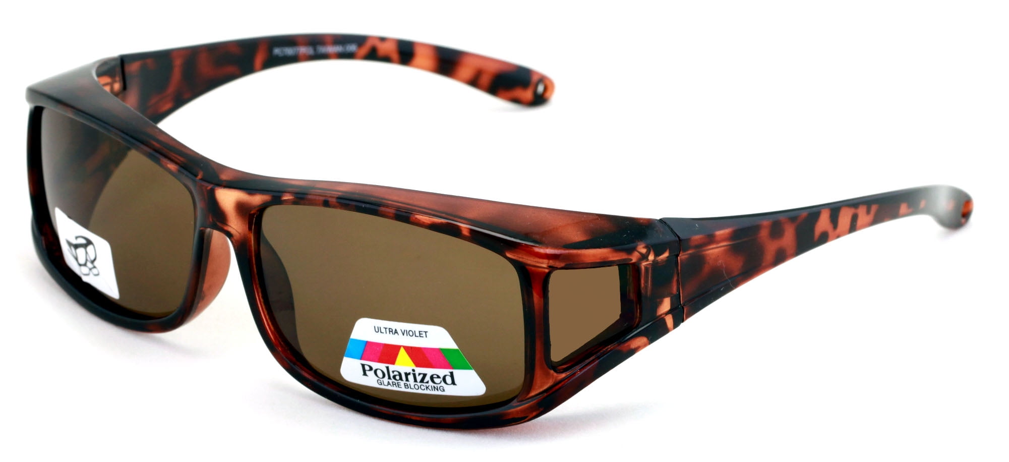 Polarized Fit Over Glasses Sunglasses 60mm Rectangular Frame