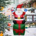 thumbnail image 1 of AMERTEER Inflatable Cartoon Giant Snowman with LED Light for Xmas Garden Party Decor, 1 of 9