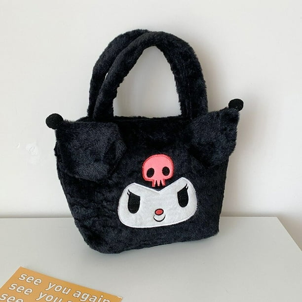 Sanrio-mochila de Hello Kitty Cinnamoroll Kuromi, bolso escolar de piel sintética, cartera para tarjetas, My Melody